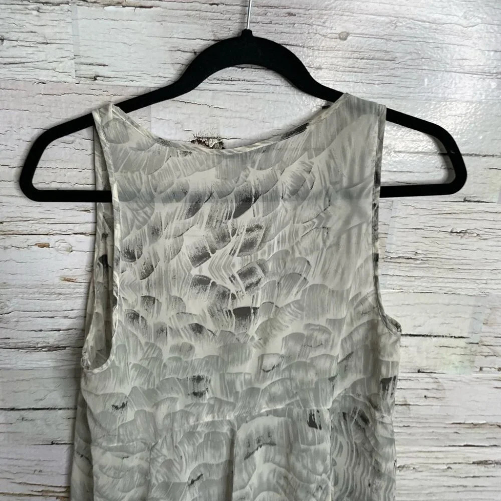 Portmans black  gray sheer dress size 12 sleeveless - Picture 6 of 11